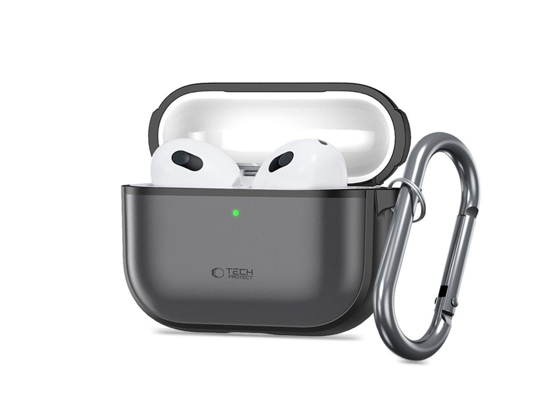 Capa de silicone Tech-Protect para AirPods Pro 3 - Preto fosco