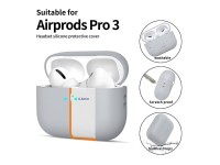 Funda de silicona Tech-Protect para AirPods Pro 3 - Gris Funda de silicona Tech-Protect para AirPods Pro 3 - Gris