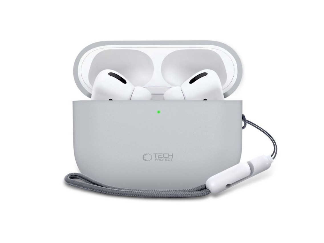 Funda de silicona Tech-Protect para AirPods Pro 3 - Gris
