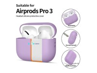 Capa de silicone Tech-Protect para AirPods Pro 3 - Roxa