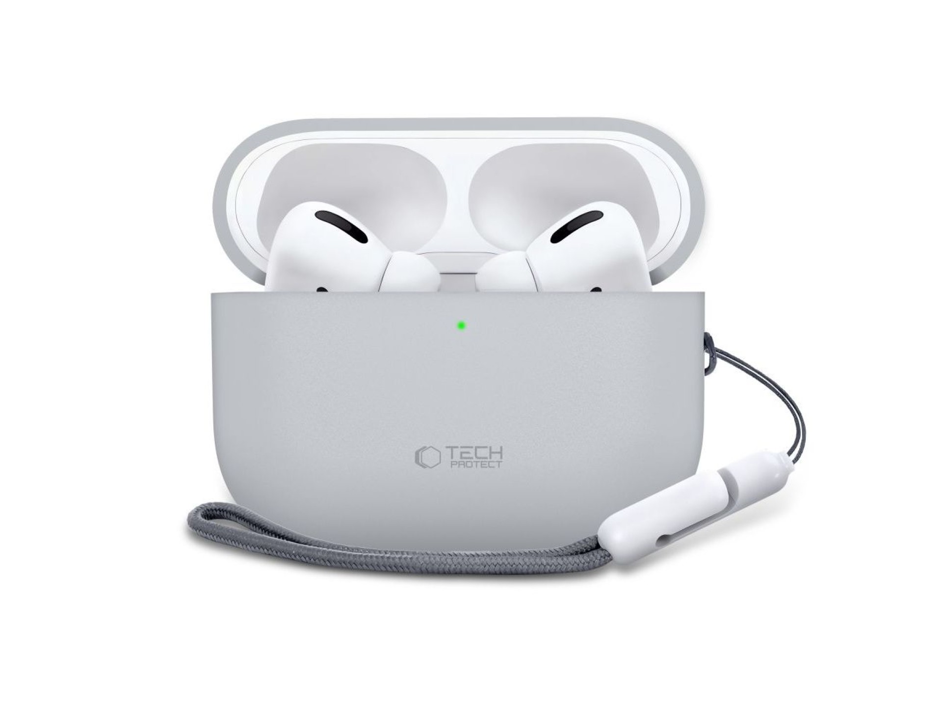 Funda de silicona Tech-Protect para AirPods Pro 3 - Gris