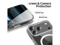Capa Tech-Protect Flexair Hybrid CC MagSafe para iPhone 17 Pro Max - Transparente Capa Tech-Protect Flexair Hybrid CC MagSafe para iPhone 17 Pro Max - Transparente