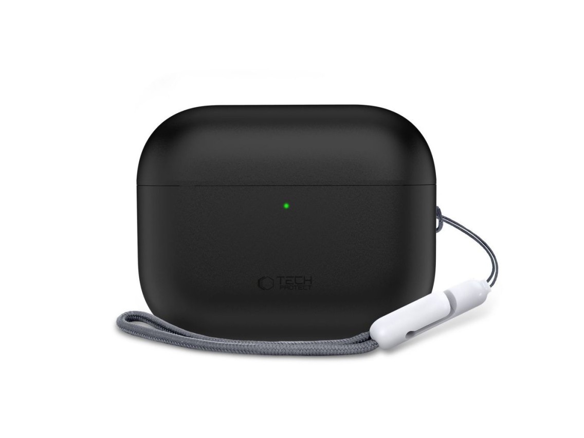 Capa de silicone Tech-Protect para AirPods Pro 3 - Preta