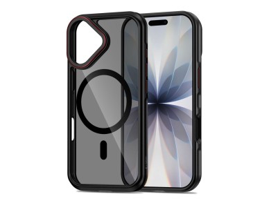 Tech-Protect MagHybrid MagSafe Case for iPhone 17 - Black and Red Tech-Protect MagHybrid MagSafe Case for iPhone 17 - Black and Red
