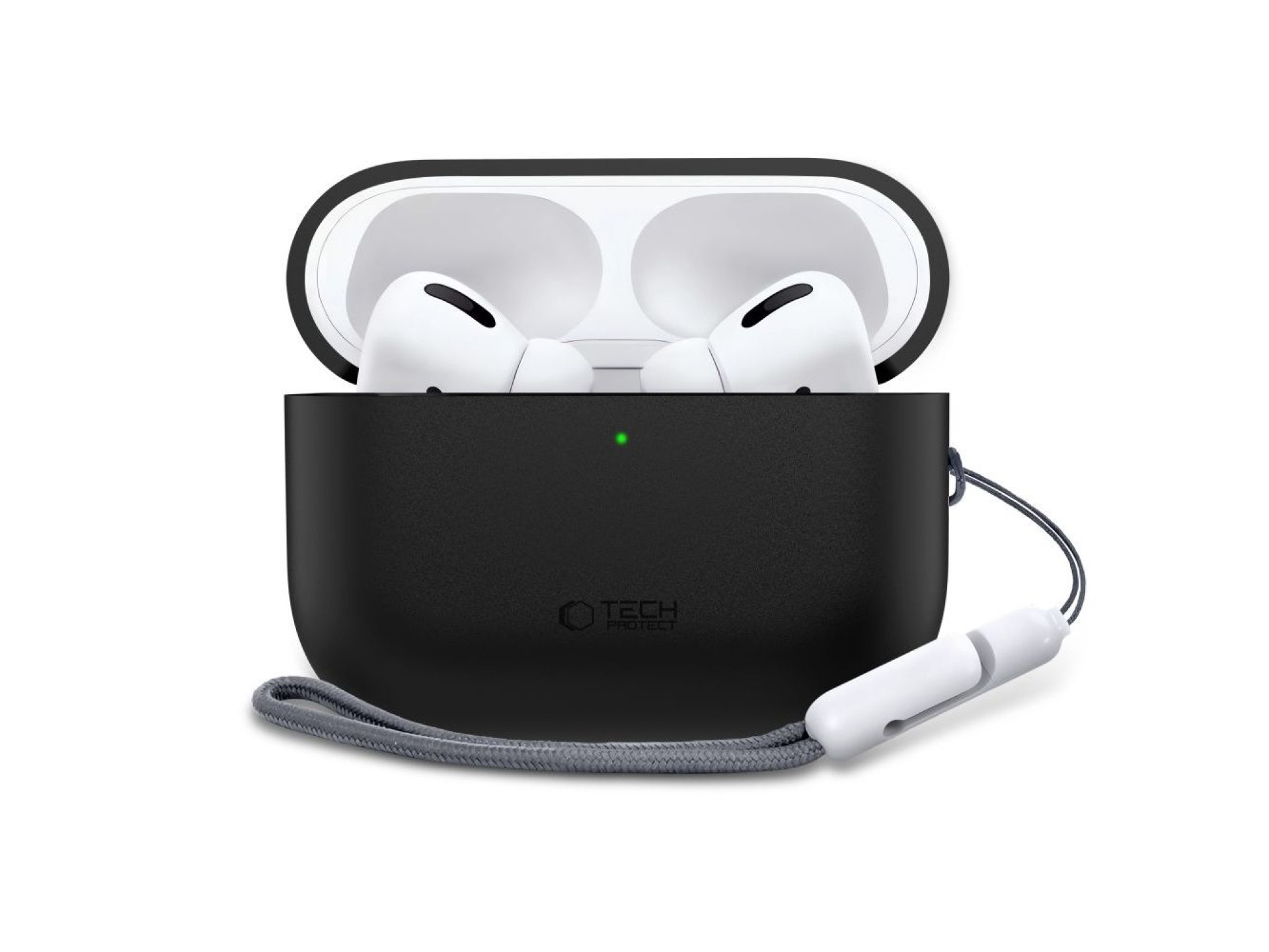Capa de silicone Tech-Protect para AirPods Pro 3 - Preta
