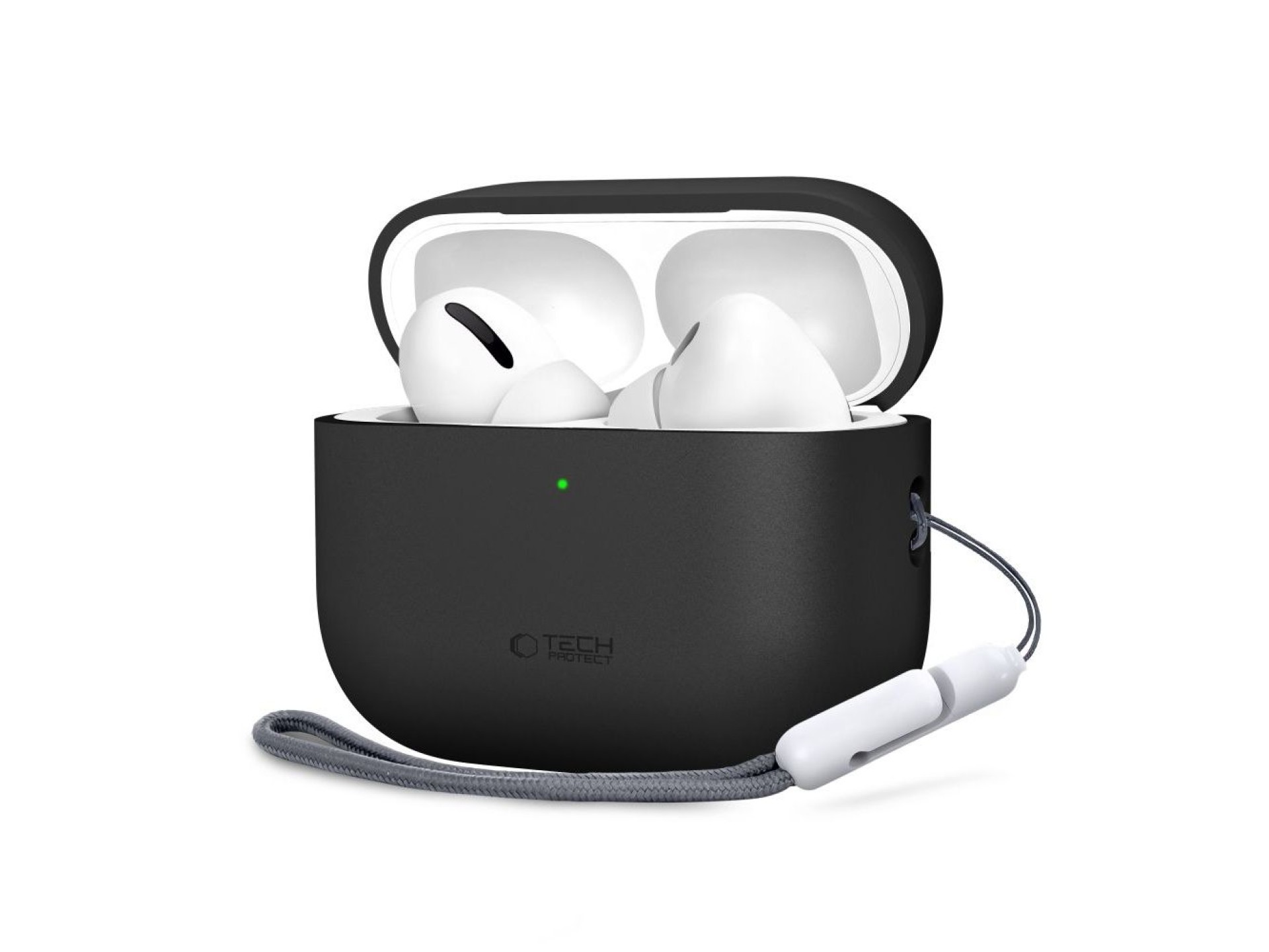 Capa de silicone Tech-Protect para AirPods Pro 3 - Preta