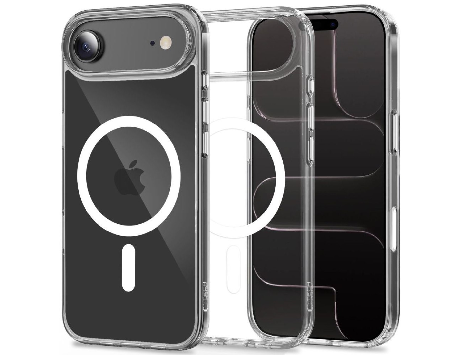 Capa Tech-Protect Flexair Hybrid CC MagSafe para iPhone Air - Transparente