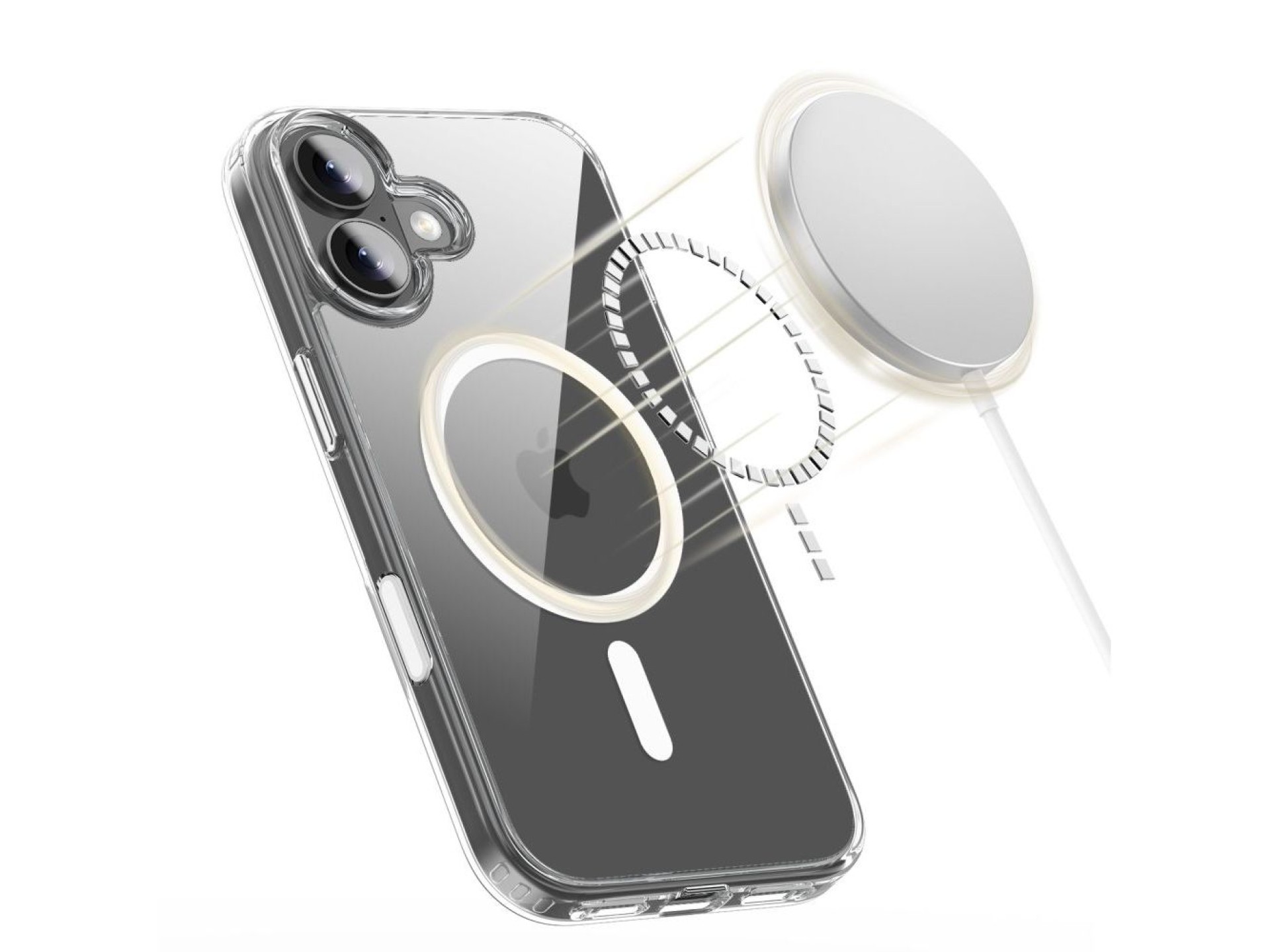 Tech-Protect Flexair Hybrid CC MagSafe Case for iPhone 17 - Clear