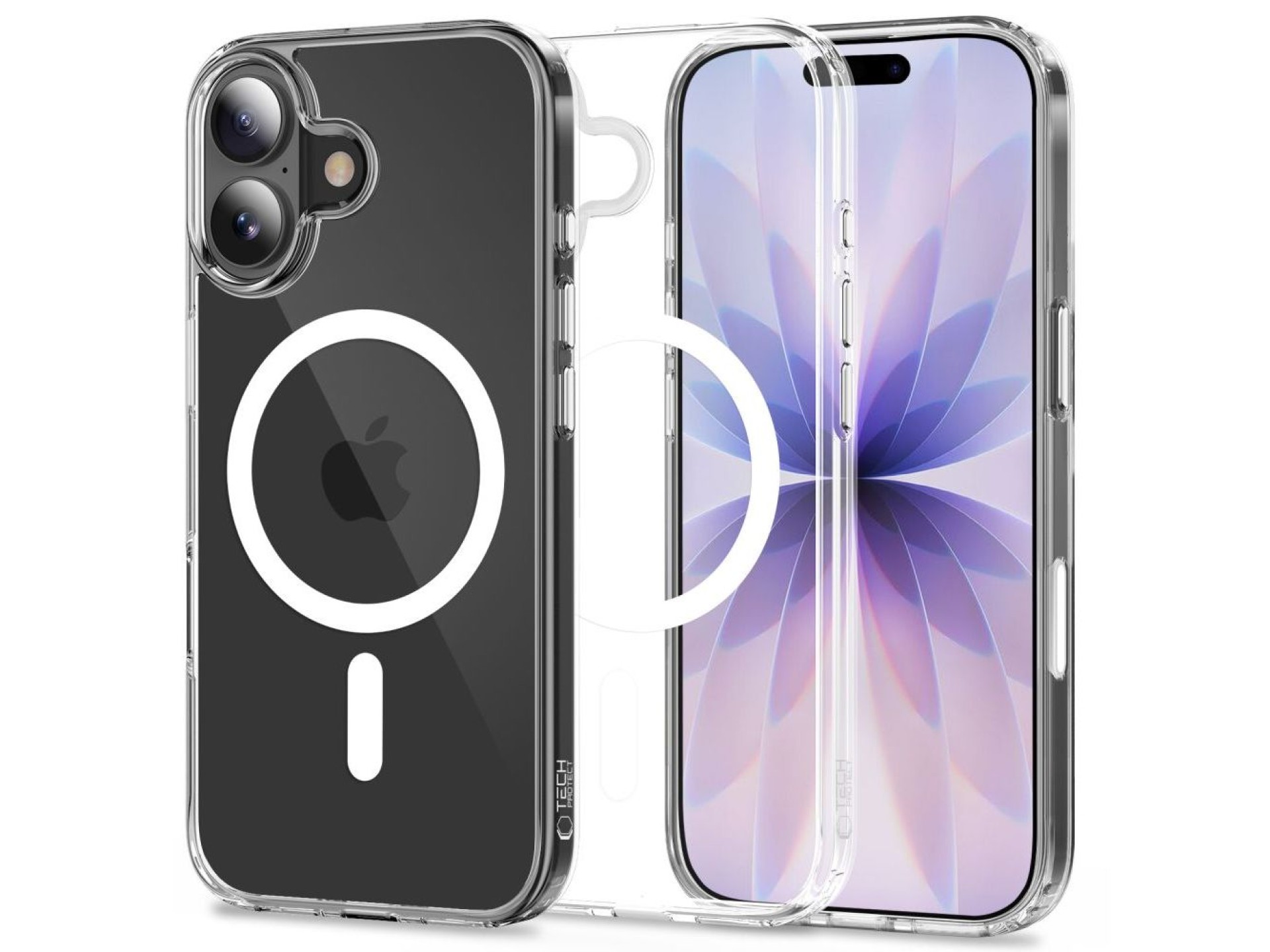 Tech-Protect Flexair Hybrid CC MagSafe Case for iPhone 17 - Clear