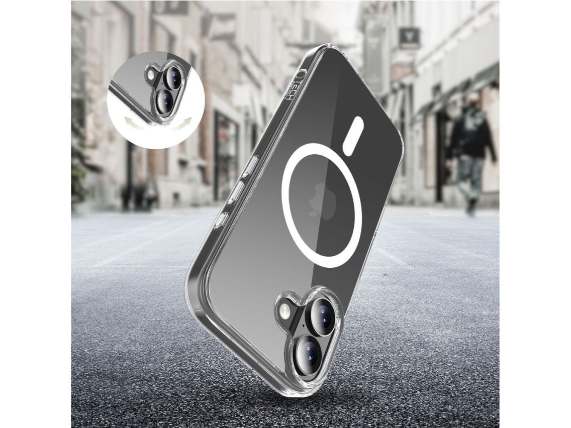 Tech-Protect Flexair Hybrid CC MagSafe Case for iPhone 17 - Clear