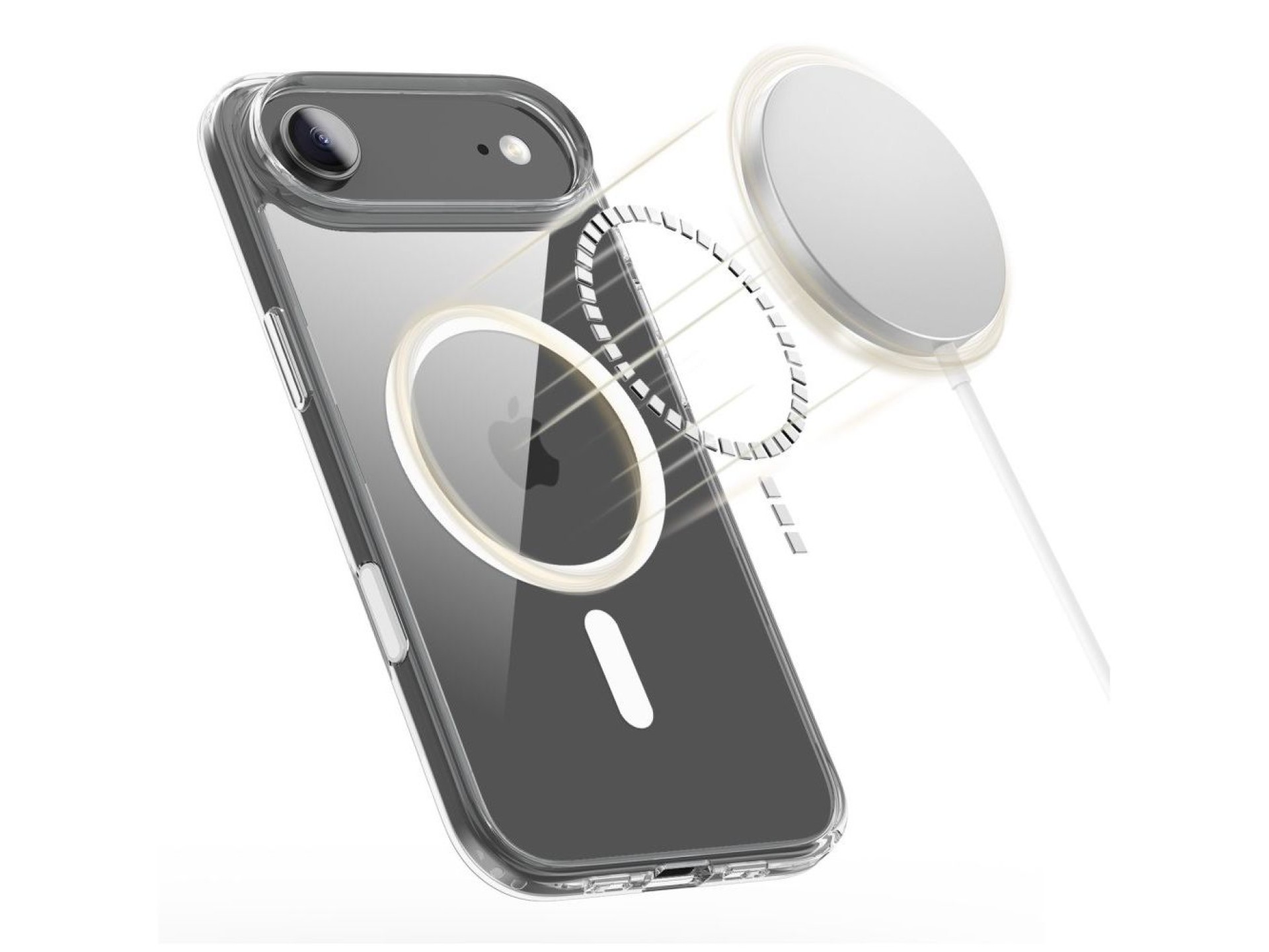 Capa Tech-Protect Flexair Hybrid CC MagSafe para iPhone Air - Transparente