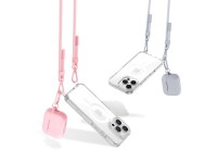 Tech-Protect Flexair Chain MagSafe Case for iPhone 16 Pro - Clear + 2 Lanyards (Pink and Gray) Tech-Protect Flexair Chain MagSafe Case for iPhone 16 Pro - Clear + 2 Lanyards (Pink and Gray)