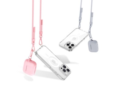 Capa Tech-Protect Flexair Chain MagSafe para iPhone 16 Pro - Transparente + 2 Cordões (Rosa e Cinza) Capa Tech-Protect Flexair Chain MagSafe para iPhone 16 Pro - Transparente + 2 Cordões (Rosa e Cinza)