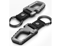 Tech-Protect Slidelock Keychain - Black and Gray Tech-Protect Slidelock Keychain - Black and Gray