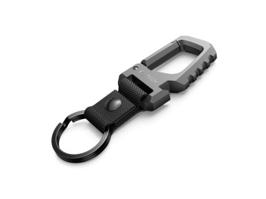Tech-Protect Slidelock Keychain - Black and Gray
