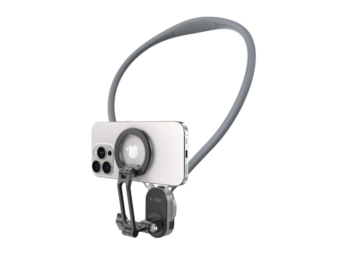 Tech-Protect AC200 Magnetic MagSafe Mount for Phone, GoPro, DJI - Gray
