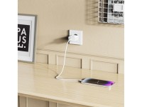 Carregador de parede Tech-Protect NC20W com cabo USB-C/Lightning de 100 cm - Branco Carregador de parede Tech-Protect NC20W com cabo USB-C/Lightning de 100 cm - Branco