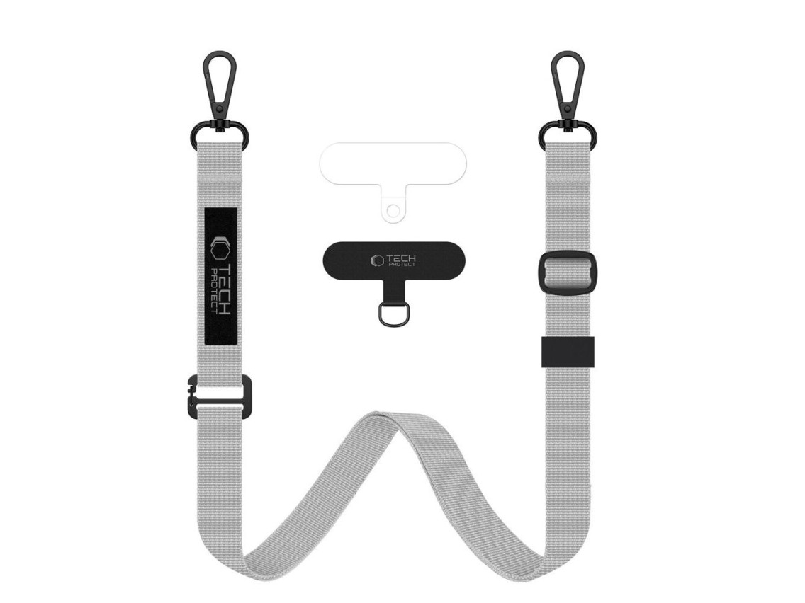 Tech-Protect C6S Long Lanyard for Phone - Gray
