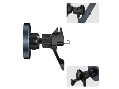 Suporte magnético MagSafe para saída de ar do carro Tech-Protect mm15W-V5 - Preto Suporte magnético MagSafe para saída de ar do carro Tech-Protect mm15W-V5 - Preto