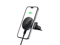 Suporte magnético MagSafe Tech-Protect mm15W-V5 para carro, para saída de ar/entrada de CD - Preto Suporte magnético MagSafe Tech-Protect mm15W-V5 para carro, para saída de ar/entrada de CD - Preto