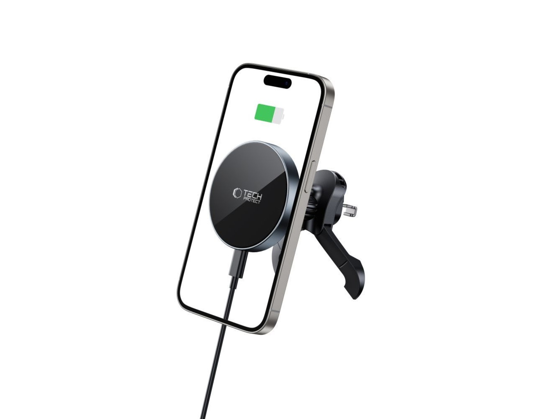 Suporte magnético MagSafe para saída de ar do carro Tech-Protect mm15W-V5 - Preto