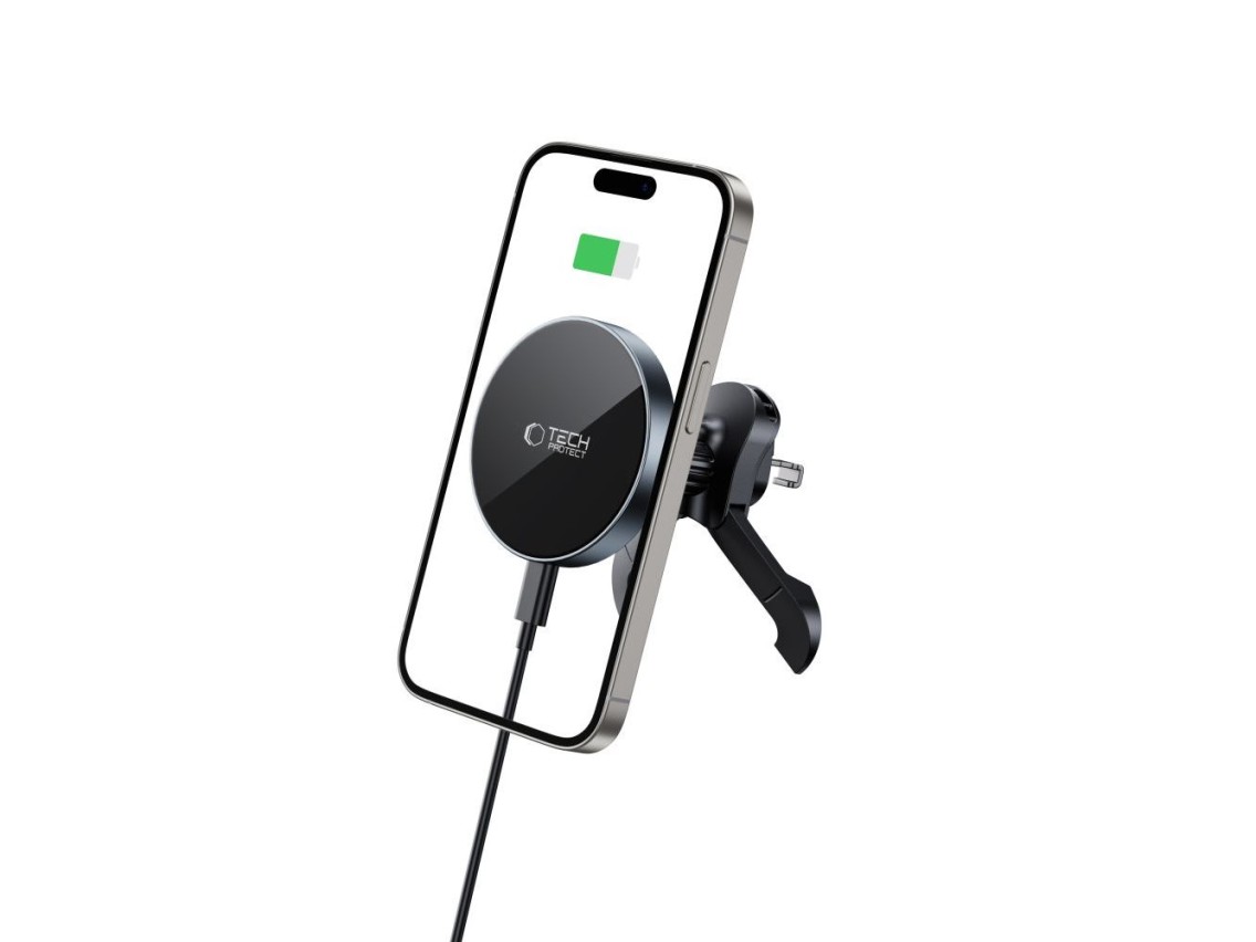 Suporte magnético MagSafe para saída de ar do carro Tech-Protect mm15W-V5 - Preto