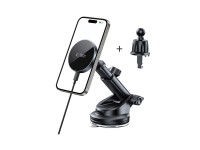Soporte magnético para coche Tech-Protect mm15W-V5 MagSafe para habitáculo/parabrisas/rejilla de ven Soporte magnético para coche Tech-Protect mm15W-V5 MagSafe para habitáculo/parabrisas/rejilla de ven