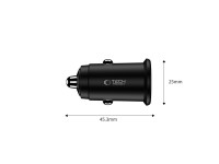 Cargador de coche Tech-Protect CC02 de 35 W con 2 puertos USB-C/USB-A - Negro Cargador de coche Tech-Protect CC02 de 35 W con 2 puertos USB-C/USB-A - Negro