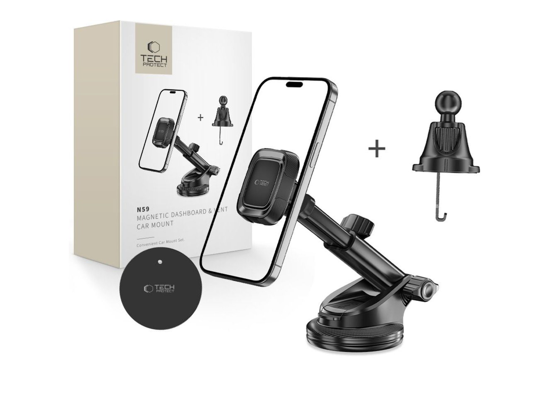 Suporte magnético Tech-Protect N59 - Preto