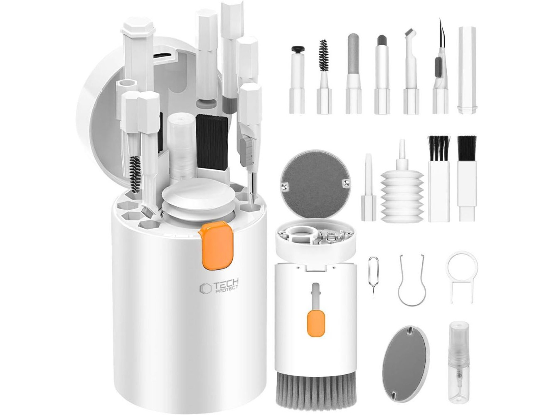 Kit de limpeza multifuncional Tech-Protect 20 em 1 para celular, tablet, laptop e fones de ouvido -