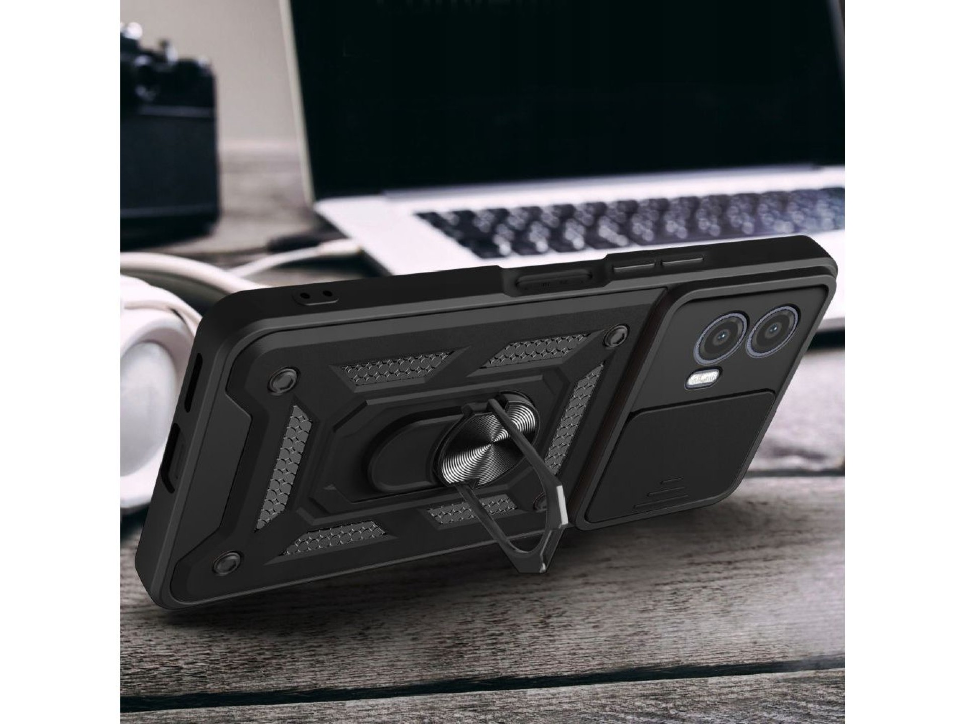 Capa Tech-Protect CamShield Pro para Motorola Moto G73 5G - Preta