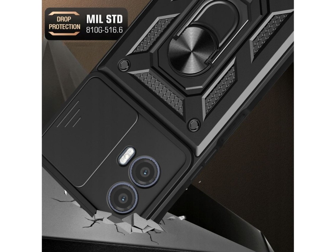 Capa Tech-Protect CamShield Pro para Motorola Moto G73 5G - Preta