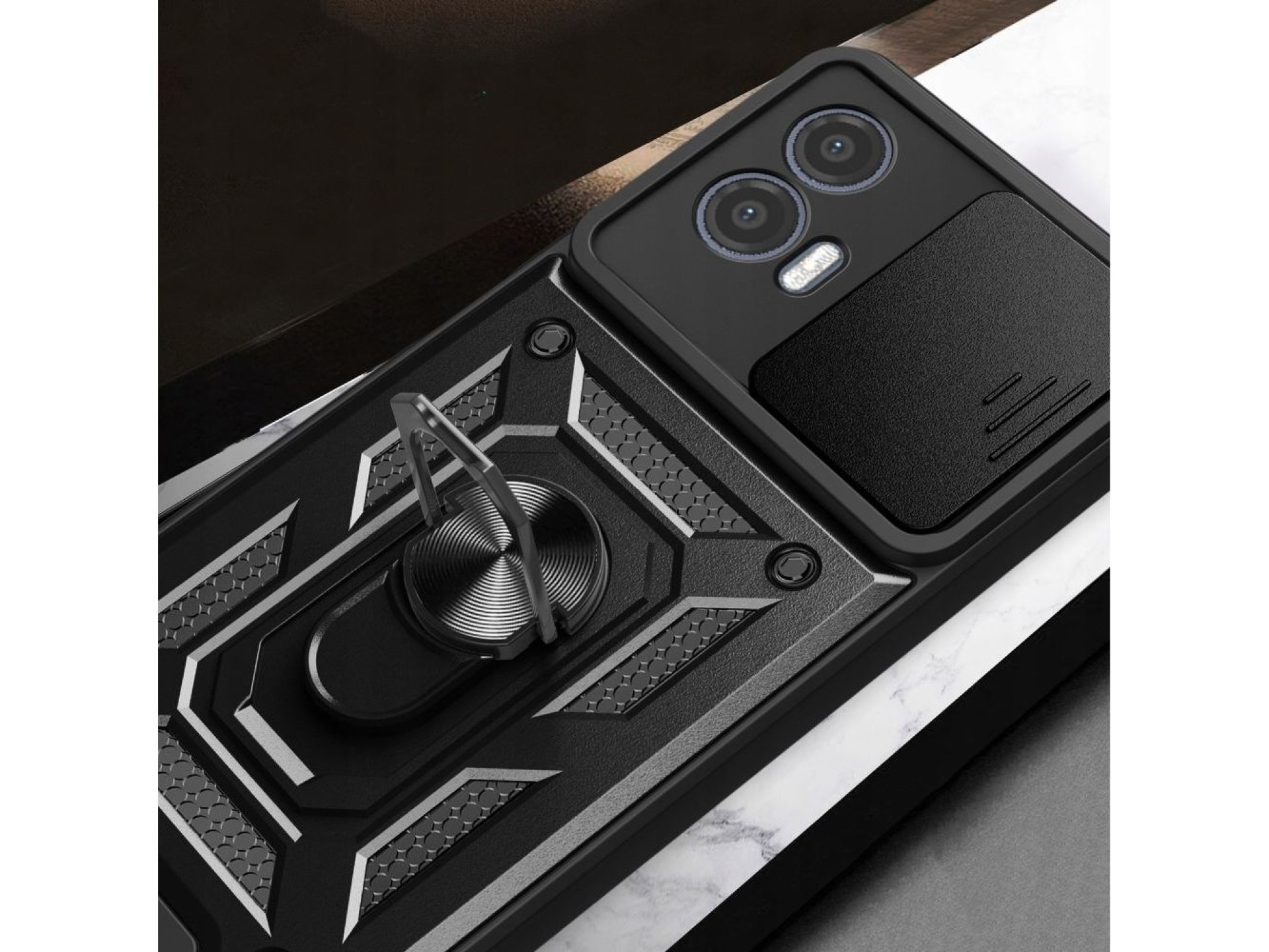 Capa Tech-Protect CamShield Pro para Motorola Moto G73 5G - Preta