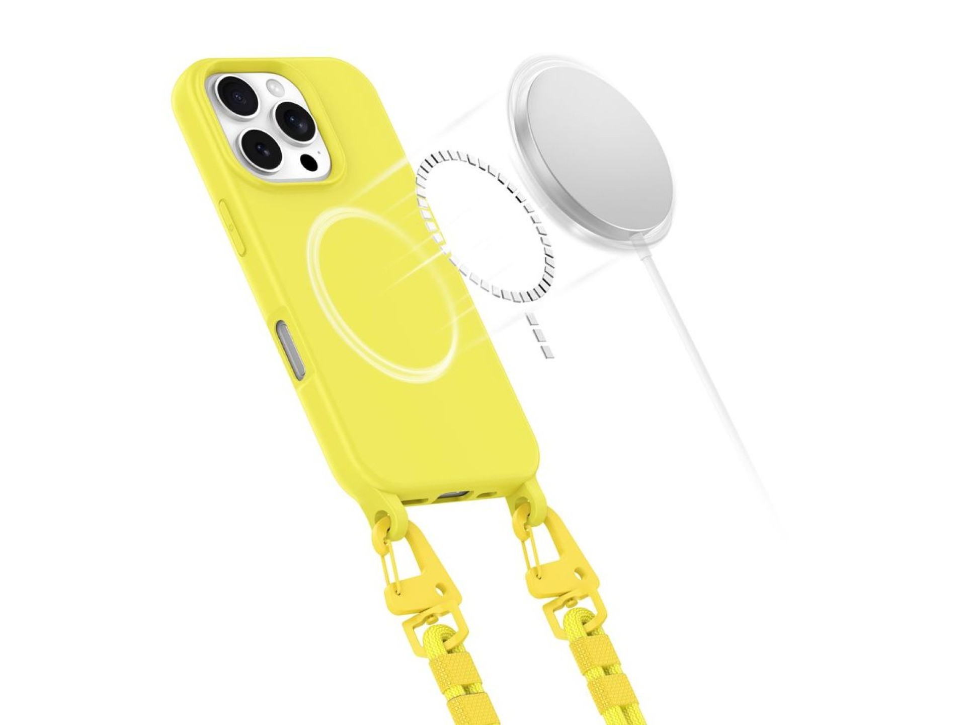 Tech-Protect Magnecklace MagSafe Case for iPhone 16 Pro - Yellow