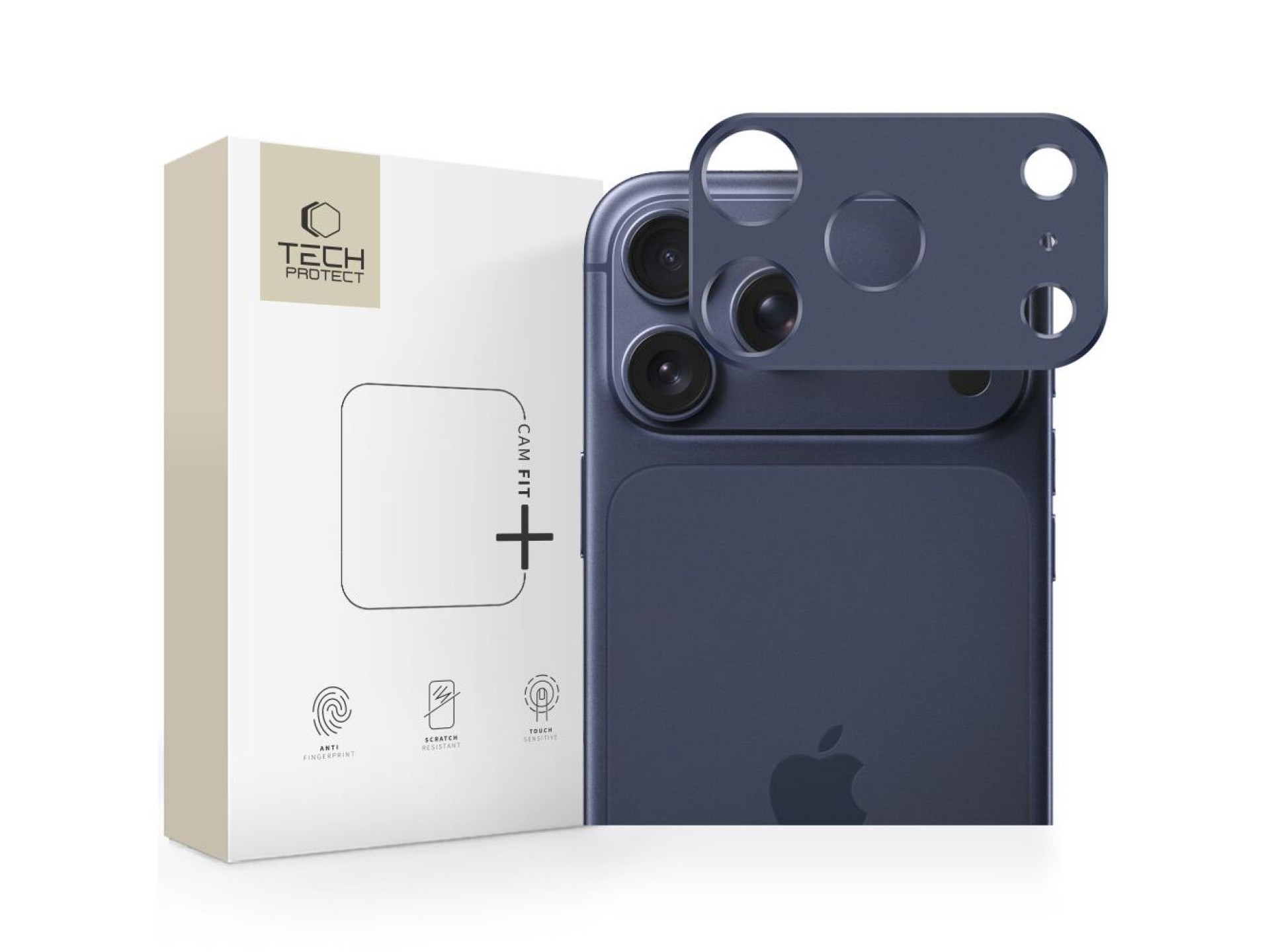 Tech-Protect Camalloy Fit+ Camera Cover for iPhone 17 Pro Max - Navy Blue