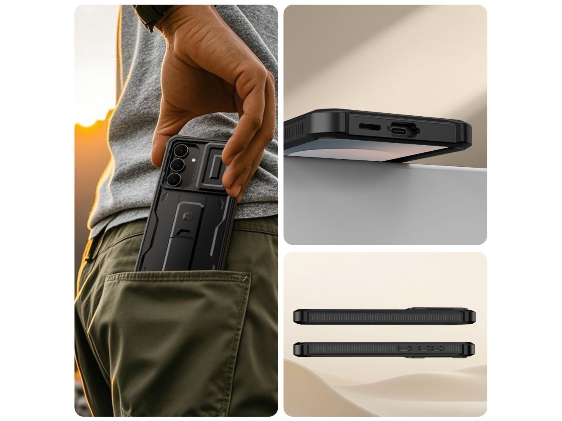 Tech-Protect Kevlar Cam+ Case for Samsung Galaxy S25 FE - Black