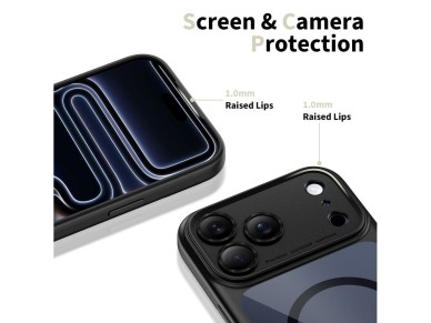 Tech-Protect Magpeak Magsafe CC Case for iPhone 17 Pro - Clear Black Tech-Protect Magpeak Magsafe CC Case for iPhone 17 Pro - Clear Black