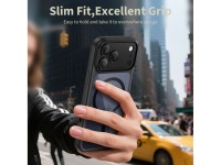 Tech-Protect Magpeak Magsafe CC Case for iPhone 17 Pro - Clear Black Tech-Protect Magpeak Magsafe CC Case for iPhone 17 Pro - Clear Black