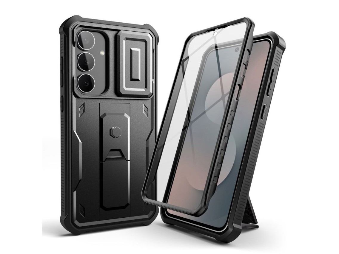 Tech-Protect Kevlar Cam+ Case for Samsung Galaxy S25 FE - Black