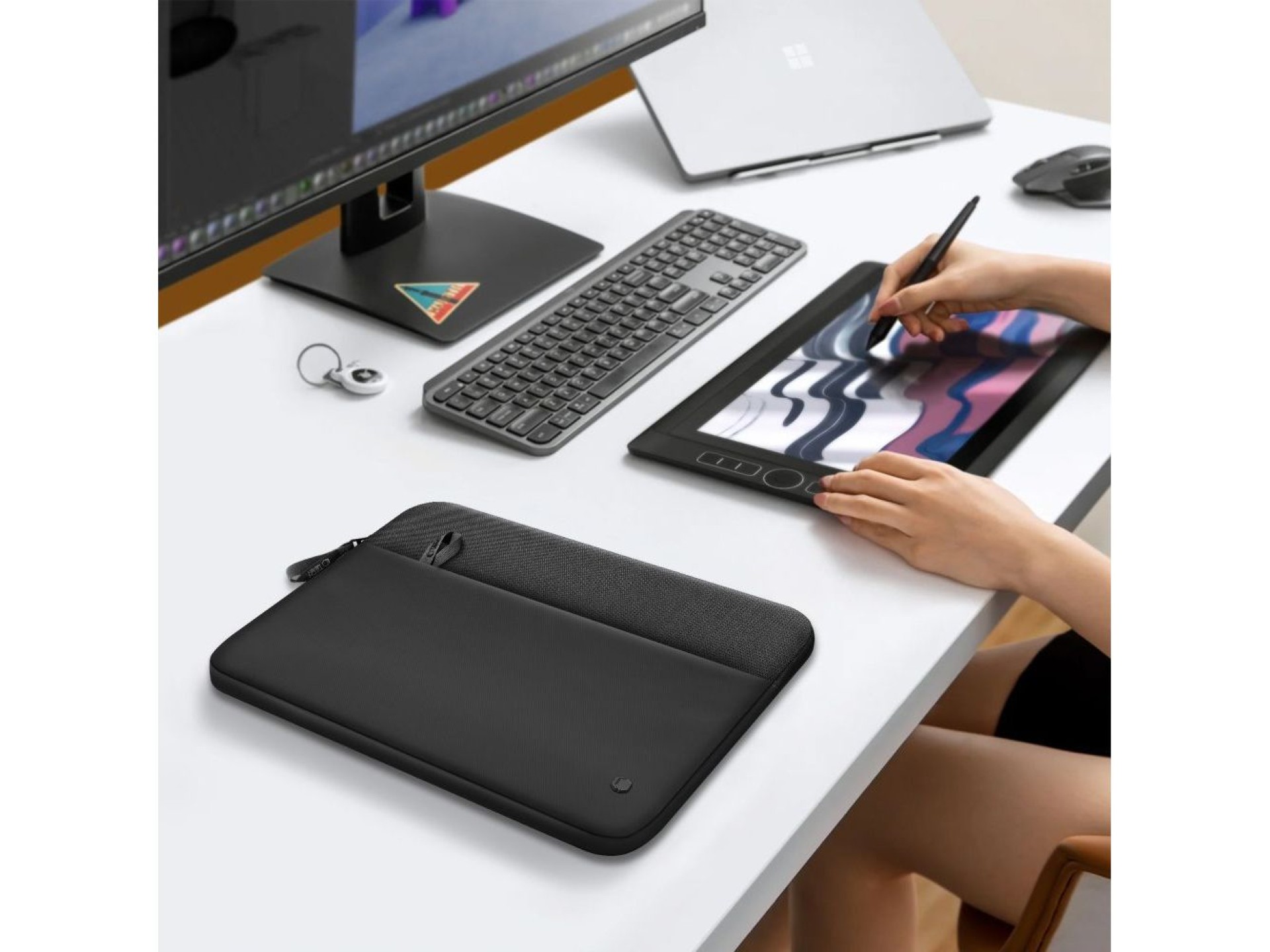 Capa protetora para laptop Tech-Protect de 15 a 16 polegadas - Preta