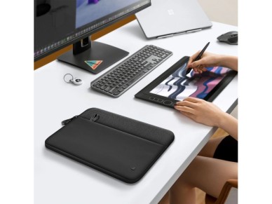 Capa protetora para laptop Tech-Protect de 15 a 16 polegadas - Preta