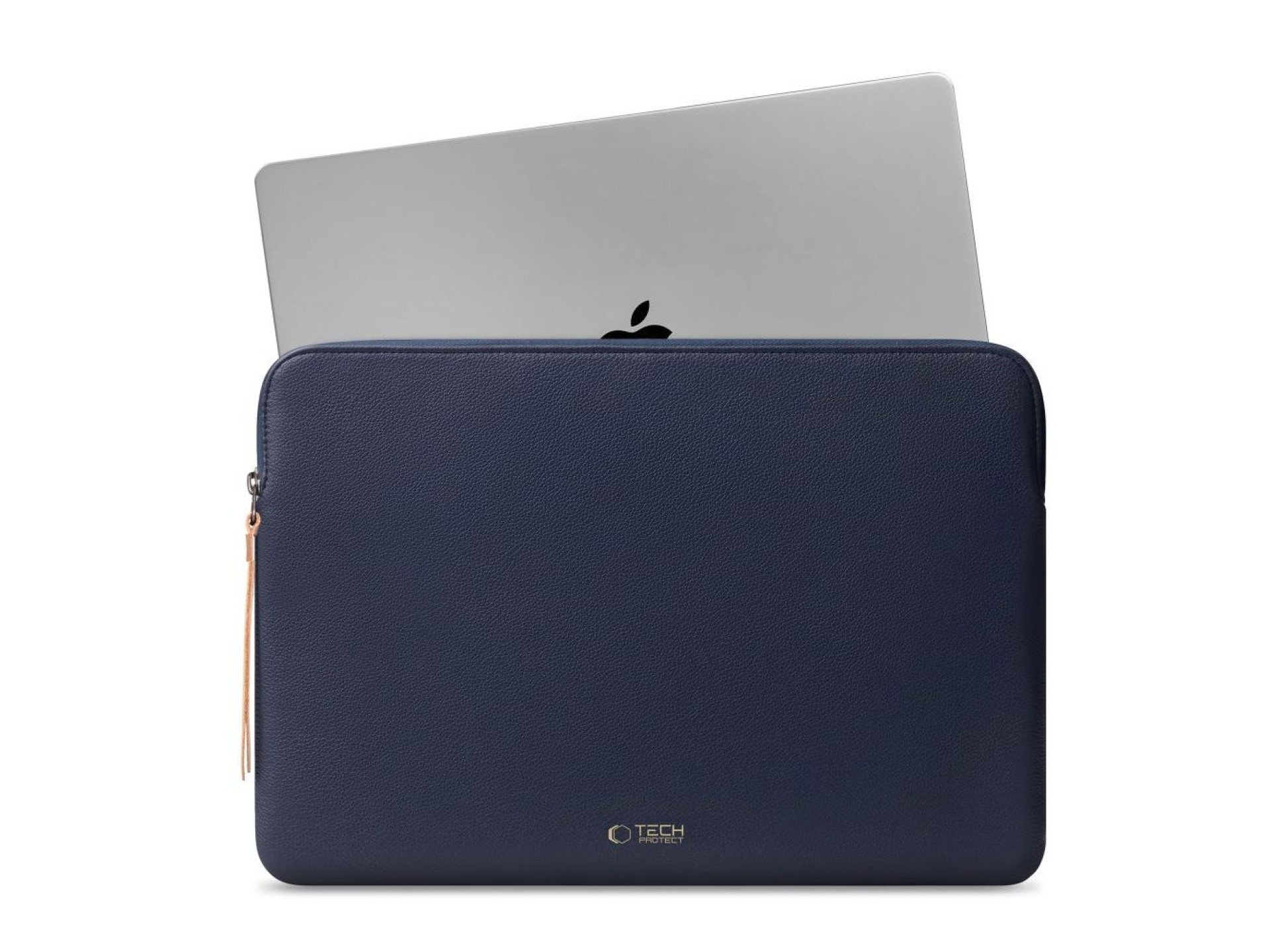 Bolsa para portátil Tech-Protect Fleece de 15-16 pulgadas - Azul marino