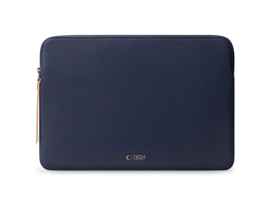 Bolsa para portátil Tech-Protect Fleece de 15-16 pulgadas - Azul marino