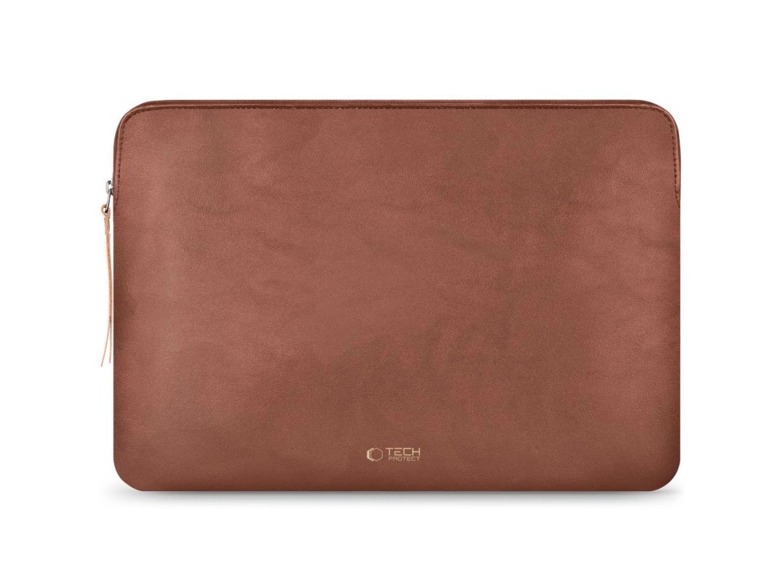Bolsa para laptop Tech-Protect Fleece 15-16 - Marrom