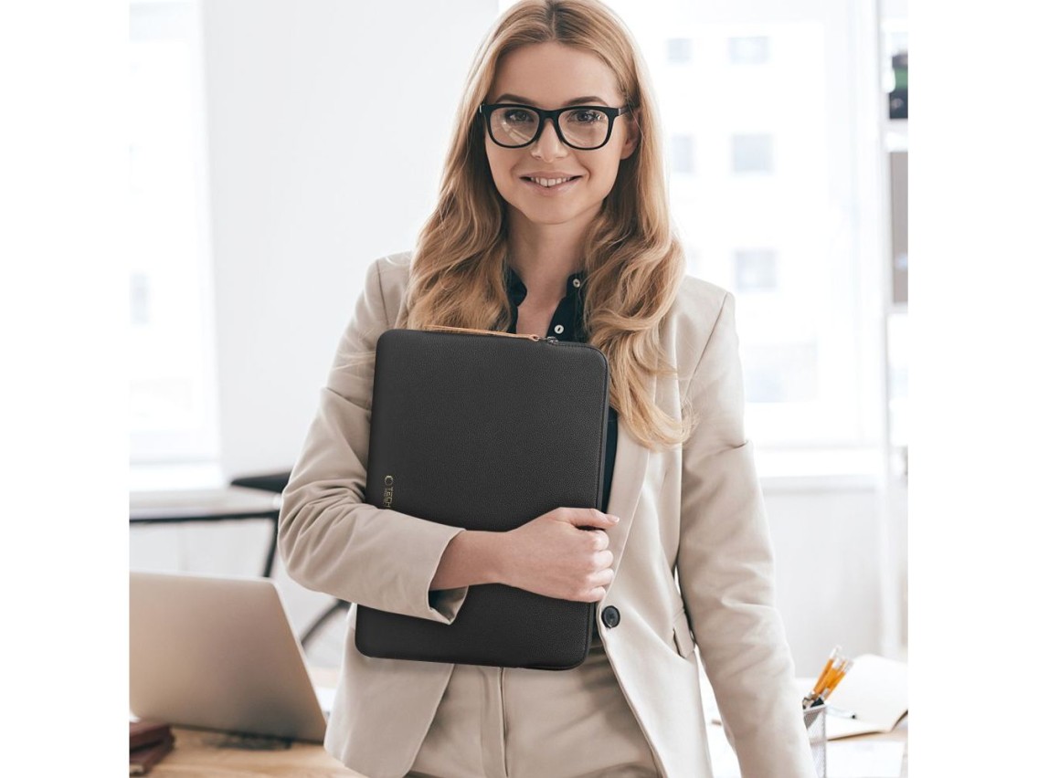 Bolsa para laptop Tech-Protect Fleece 15-16 - Preta