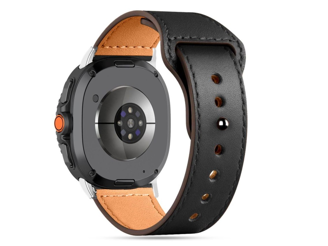 Pulseira Tech-Protect Leatherfit para Samsung Galaxy Watch 40/44/46 mm - Preta