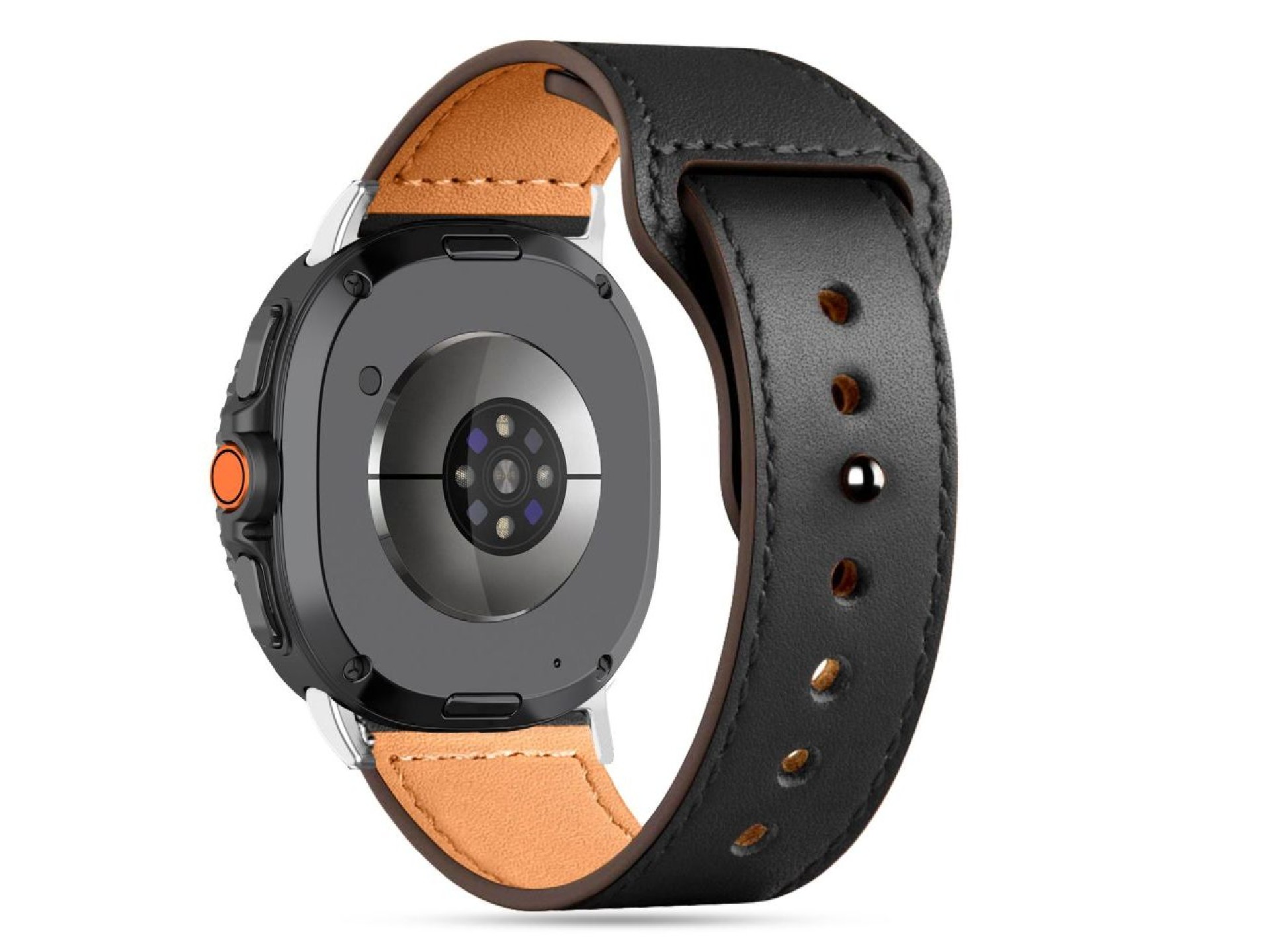 Pulseira Tech-Protect Leatherfit para Samsung Galaxy Watch 40/44/46 mm - Preta