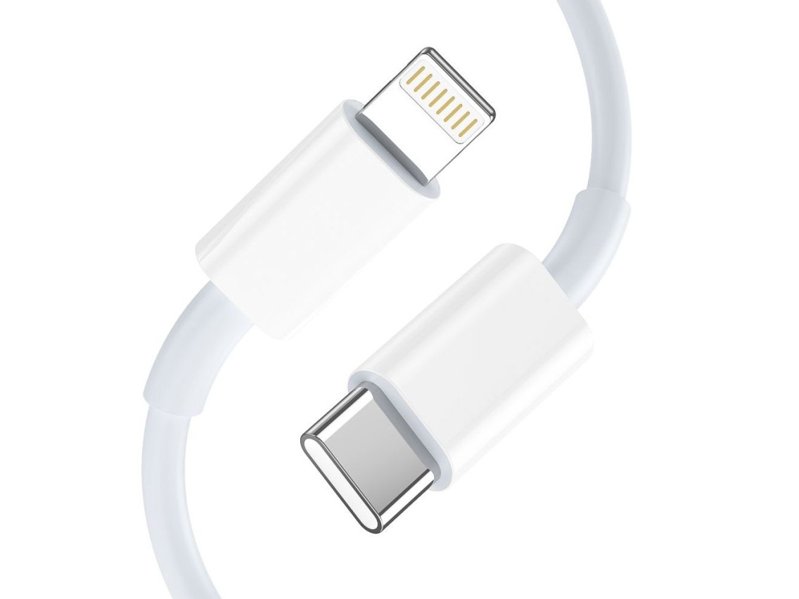 Carregador de parede Tech-Protect NCA20 PD 20W QC3.0 USB-A/USB-C + Cabo USB-C/Lightning de 100 cm -
