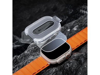 Kit com 2 pel�culas de vidro temperado Tech-Protect Easy Set+ para Huawei Watch GT 5 46 mm - transpa