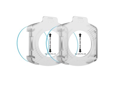 Protector de pantalla de vidrio templado Tech-Protect Easy Set+ (paquete de 2) para Huawei Watch GT 